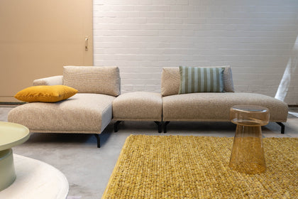 modular sofa with footstool